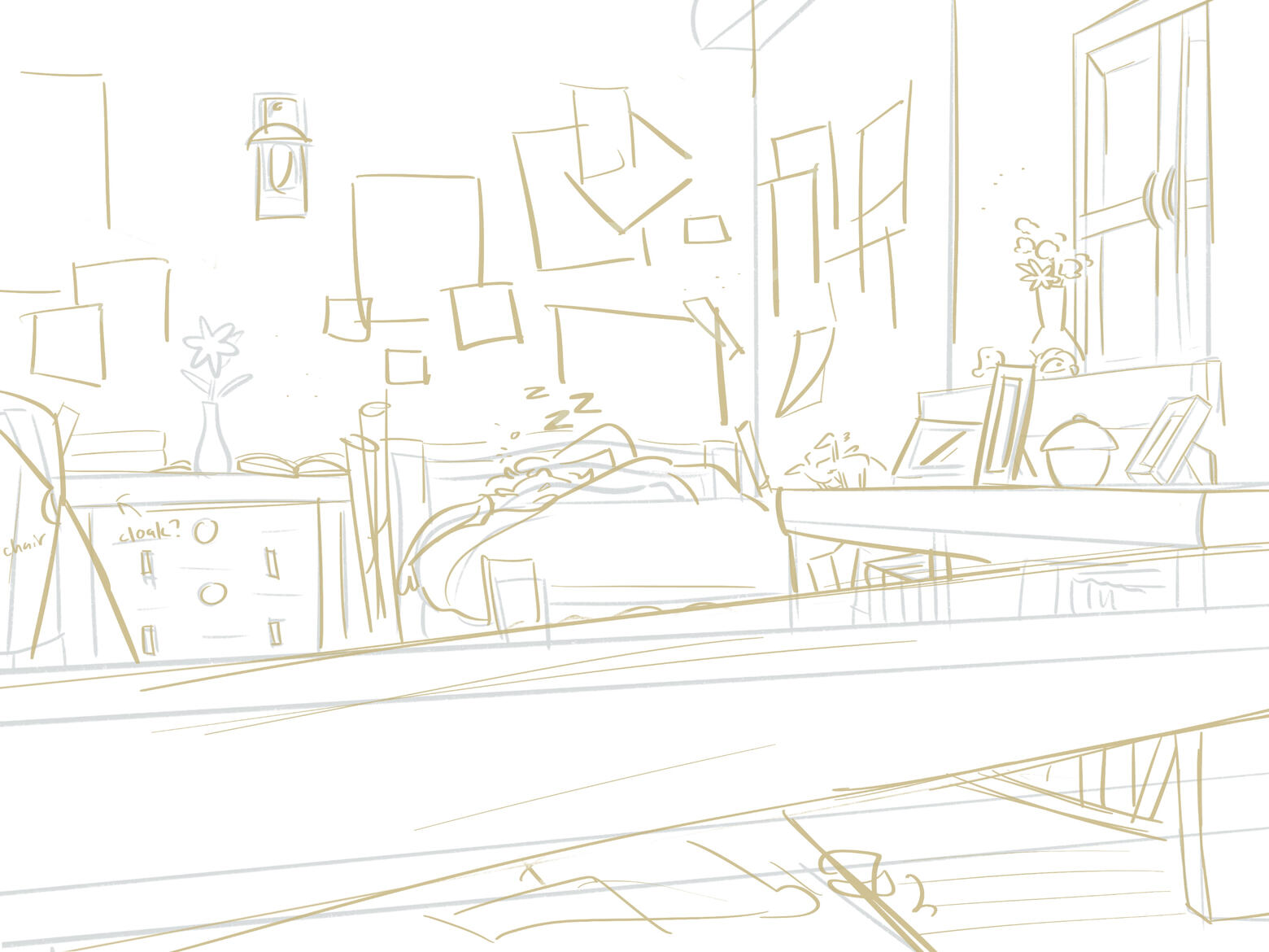 sketch for an interior project