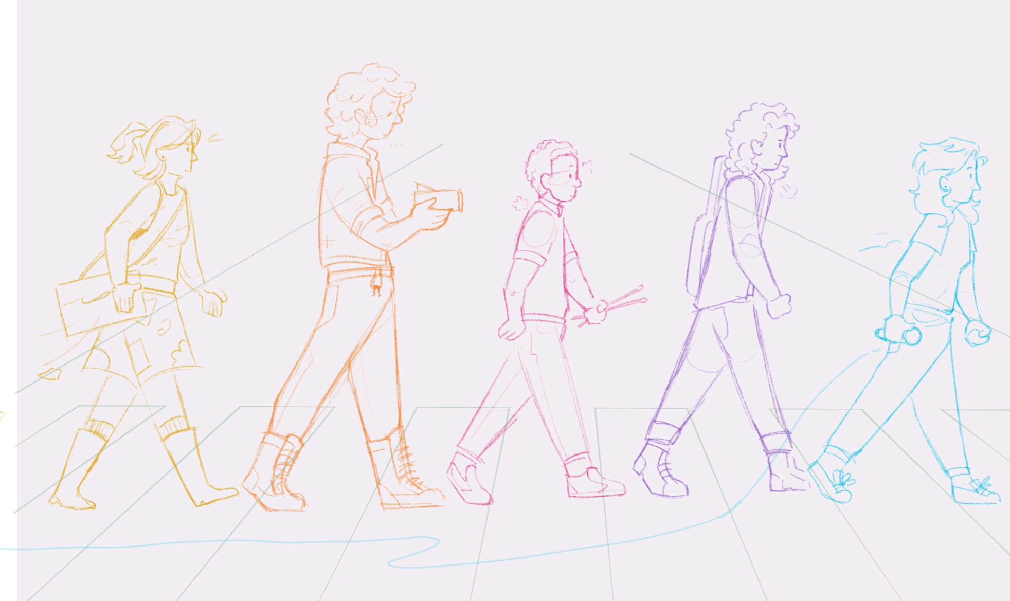 graphic novel cover work in progress